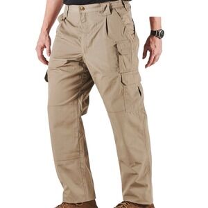 5.11 Tactical Mens Regular Fit Taclite Pro Ripstop Cargo Pants Size 42x30 Beige